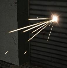 Bullet impact on Metal