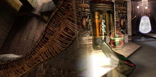 from pulsing tubes to various animated materials in Quake III Arena